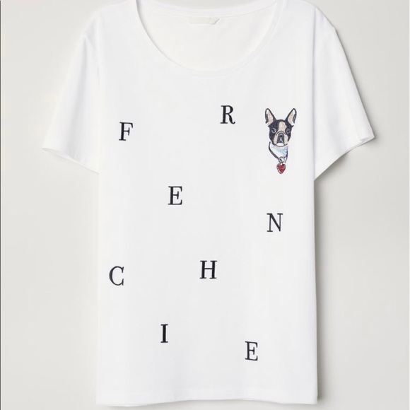 H&M French Bulldog T-Shirt - Picture 1 of 6